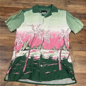 🌴 Original Use Tropical Button-Up Shirt | Palm Tree Print | Size Small